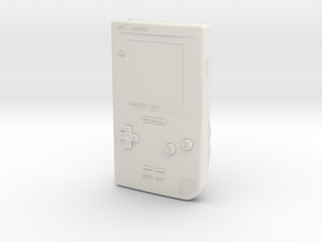 1:6 Nintendo Gameboy Light (Gold) in White Natural Versatile Plastic