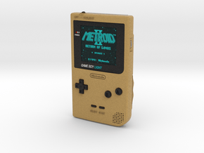 1:6 Nintendo Gameboy Light (Gold Metroid 2) in Full Color Sandstone