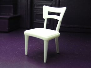 1:24 Dog Bone Chair in White Natural Versatile Plastic