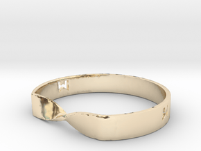 MILOSAURUS Jewelry Mobius Strip Pendant in 14K Yellow Gold