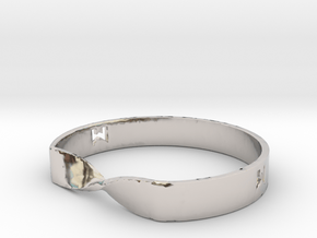MILOSAURUS Jewelry Mobius Strip Pendant in Platinum