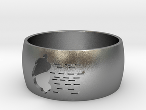 Rainy Cloud Ring - Perfo series in Natural Silver