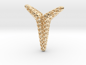 YOUNIVERSAL Structured, Pendant in 14K Yellow Gold