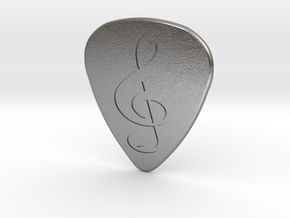 Treble Clef Plectrum - 1.5mm in Natural Silver