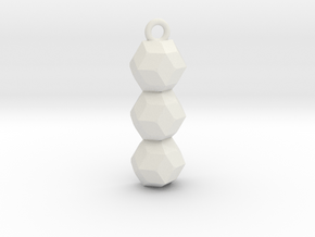 geometric pendant in White Natural Versatile Plastic
