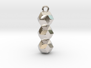 geometric pendant in Platinum