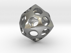 Deltoidal Icositetrahedron Roller in Natural Silver