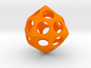 Deltoidal Icositetrahedron Roller in Orange Processed Versatile Plastic