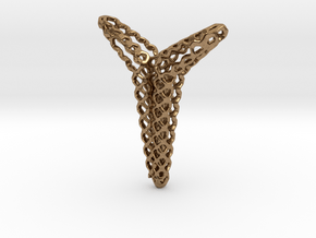 YOUNIVERSAL Structured Airy, Pendant in Natural Brass