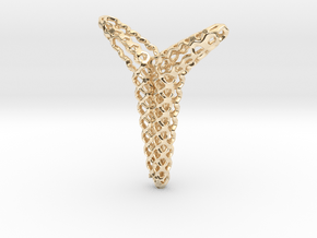 YOUNIVERSAL Structured Airy, Pendant in 14K Yellow Gold