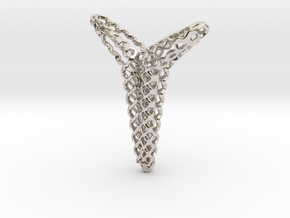 YOUNIVERSAL Structured Airy, Pendant in Platinum