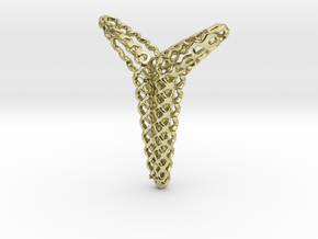 YOUNIVERSAL Structured Airy, Pendant in 18k Gold Plated Brass