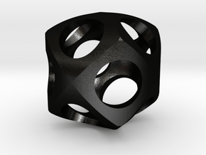 Dodecahedron Roller in Matte Black Steel