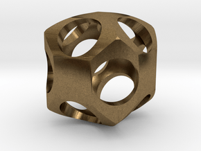 Dodecahedron Roller in Natural Bronze