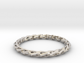 H Bracelet, Medium Size, d=65mm in Platinum: Medium