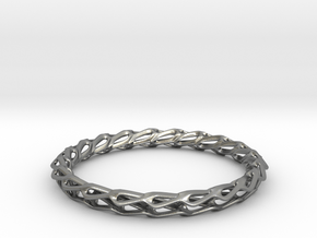 H Bracelet Smooth, Medium Size, d=65mm in Natural Silver: Medium
