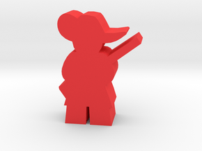 Game Piece, Musketeer with musket in Red Processed Versatile Plastic