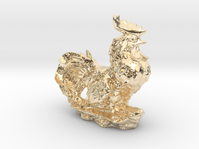 GARDEN ROOSTER in 14K Yellow Gold