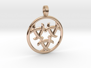 GNOSTIC RELEASE in 14k Rose Gold Plated Brass