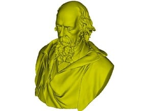 1/9 scale Alfred Lord Tennyson bust in Tan Fine Detail Plastic
