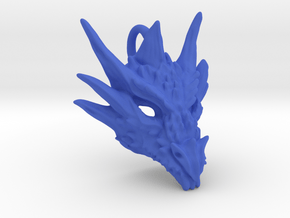 Plastic Umbral Dragon Pendant in Blue Processed Versatile Plastic