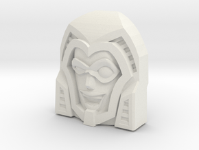 Gobots Crasher Face (Titans Return) in White Natural Versatile Plastic
