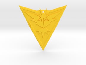 Team Instinct Badge 4" in Yellow Processed Versatile Plastic