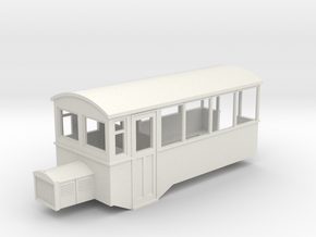 009 HOe Railbus 43 semi-open in White Natural Versatile Plastic