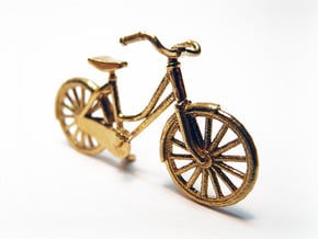 1:48 Vintage Bicycle in Natural Brass