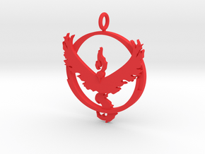 Pokemon Go Team Valor Pendant in Red Processed Versatile Plastic