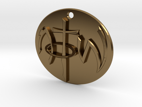 NOTW Pendant Not of This World in Polished Bronze