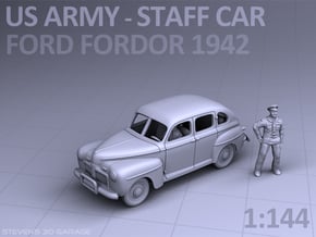 American Staff Car 1942 in Tan Fine Detail Plastic