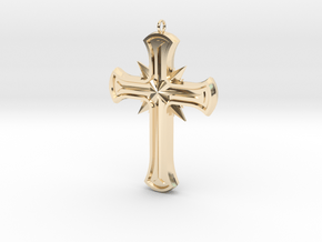 Gothic Cross in 14K Yellow Gold