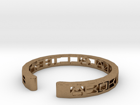 Aboriginal All The Time Bracelet in Natural Brass