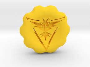 Team Instinct Badge/Coin in Yellow Processed Versatile Plastic