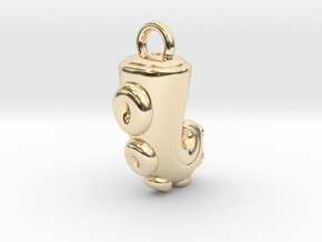 CHIBI CHUBBY TENTACLE in 14k Gold Plated Brass