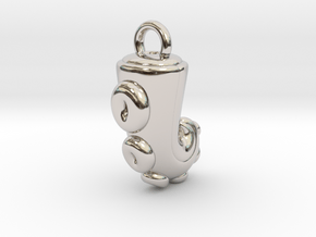 CHIBI CHUBBY TENTACLE in Rhodium Plated Brass