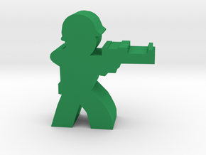 Game Piece, WW2 Allied Sniper in Green Processed Versatile Plastic