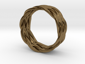 Turkshead Ring - size 6.5 in Natural Bronze