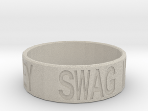 "Swag Money" Ring, 24mm diameter in Natural Sandstone