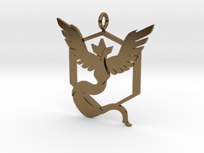 Pokémon Go Team Mystic Pendant in Polished Bronze