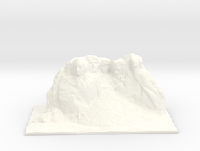 Mount Rushmore in White Processed Versatile Plastic: Small