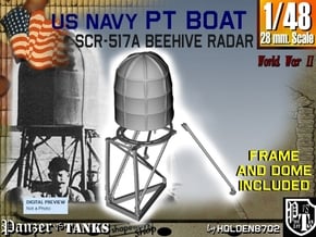 1-48 PT Boat Beehive Radar SET in Tan Fine Detail Plastic