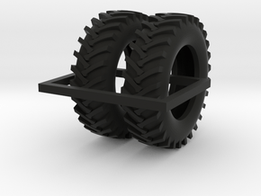 1/64 20.8-42 R1 Tractor Tires in Black Natural Versatile Plastic