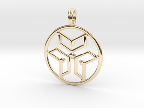 INFINITE ENERGY in 14k Gold Plated Brass