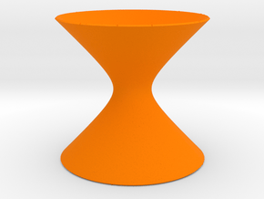 Hyperboloid of One Sheet in Orange Processed Versatile Plastic
