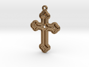 Greek Cross in Natural Brass