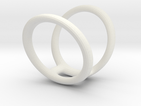 Ring Splint sizes 7/5 9/5 in White Natural Versatile Plastic