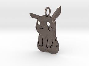 PikaBoo Pendant in Polished Bronzed Silver Steel