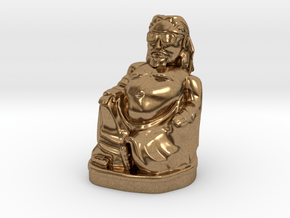 Dude Buddha 2in Printing Ready in Natural Brass